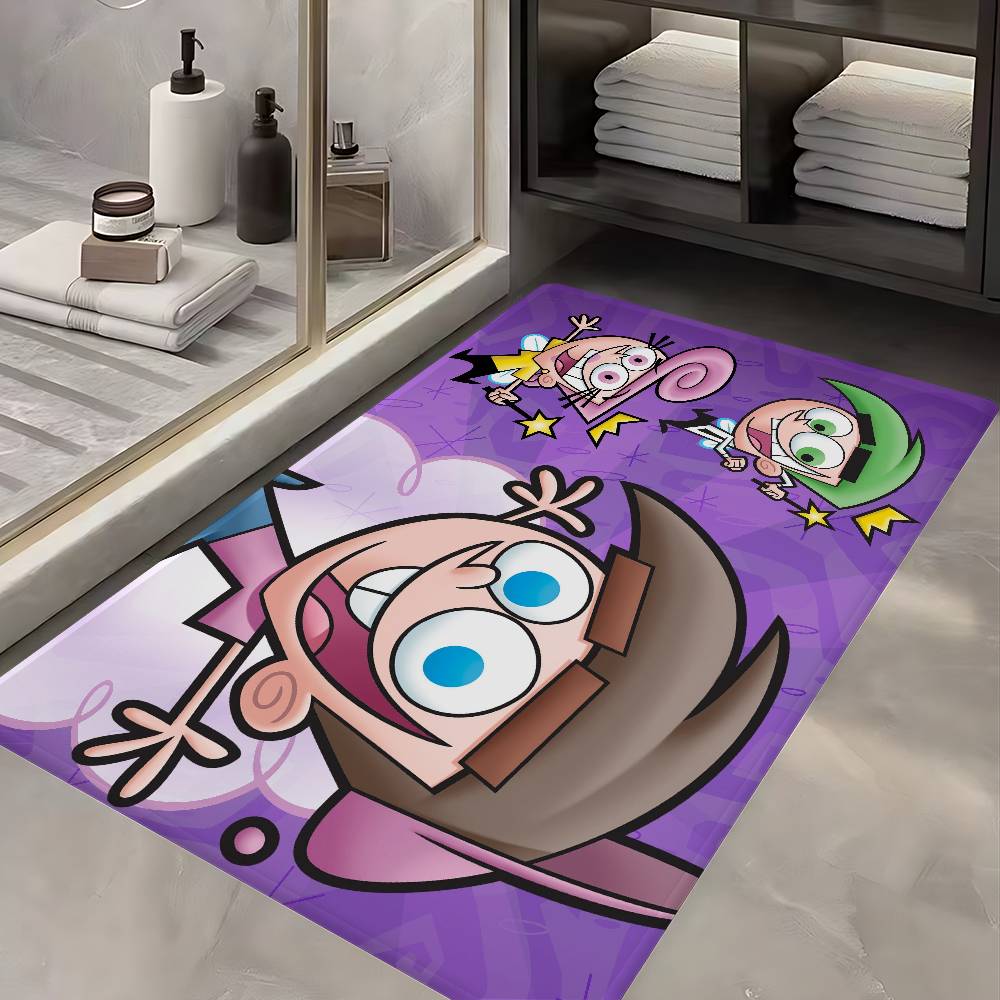 Home Textiles Fair - 子供アニメーションフェアリーオッドパレンツ玄関ドアマット北欧スタイル寝室リビングルームドアマットホームバルコニー滑り止め