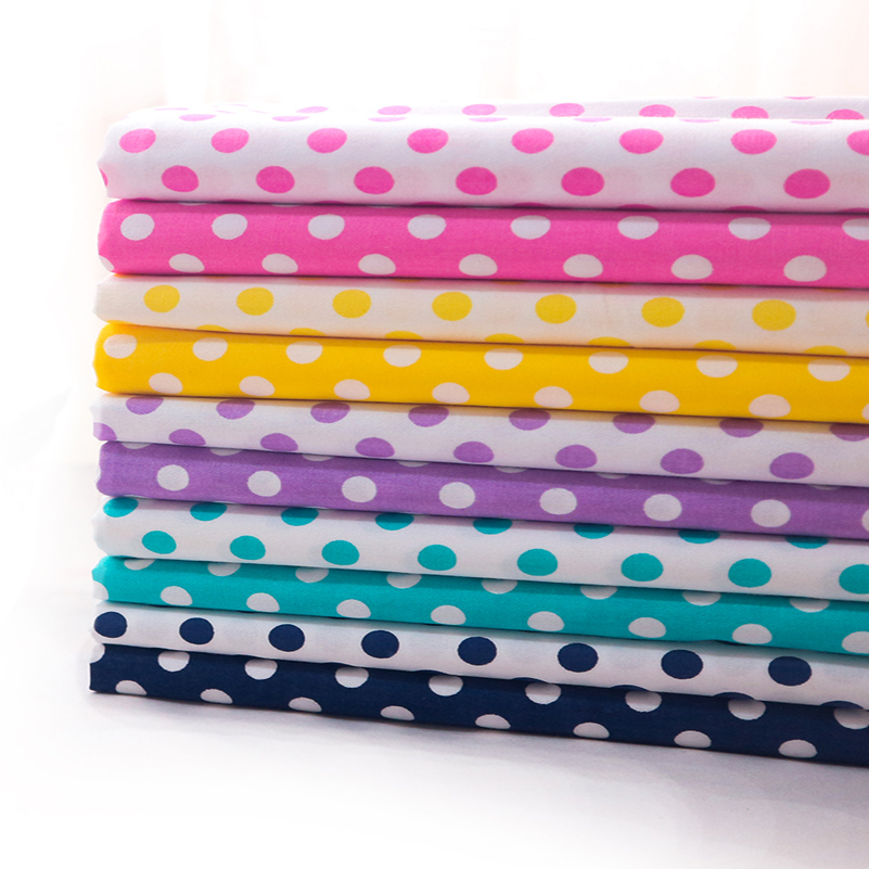 Home Textiles List - 新規掲載 100% コットン水玉模様 DIY 縫製生地ペイント人形服ホームテキスタイル 50x160cm