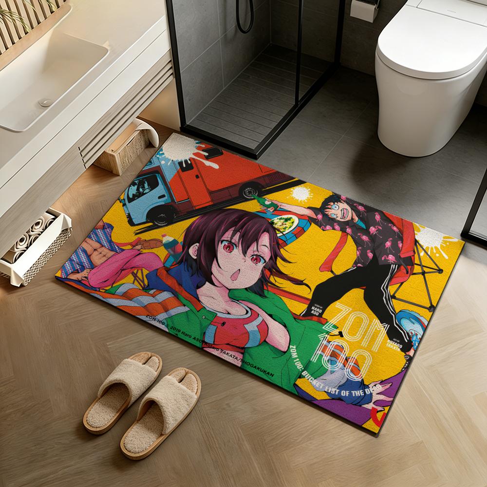 Home Textiles List - フロアマット 珪藻土バスマット、速乾性滑り止め吸水マット、洗える家庭用フロアマット Z-Zom 100: バケット・リスト・オブ・ザ・デッド