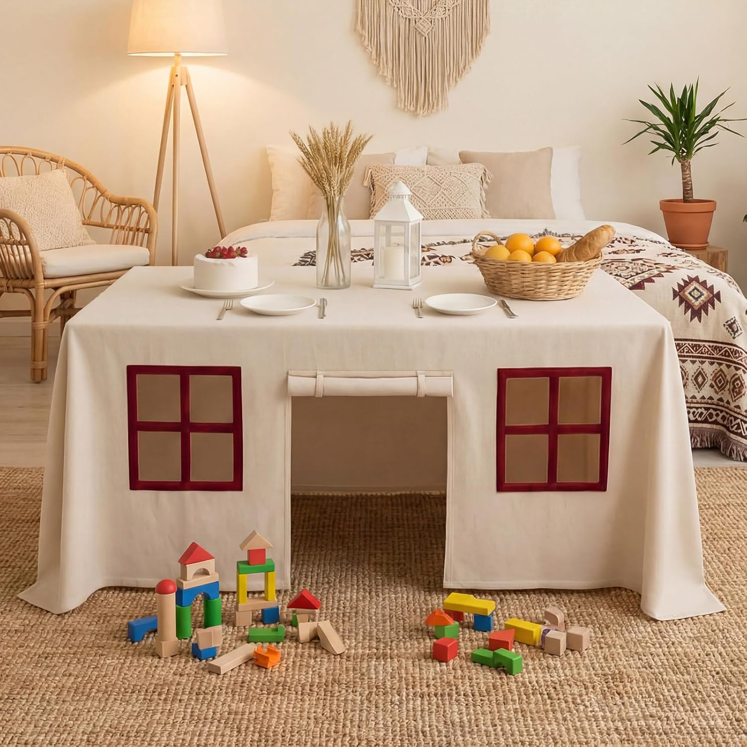 Home Textiles Today News - 大型テーブルクロス ゲームルーム 子供用デスク キャッスルカバー テーブルクロス テント