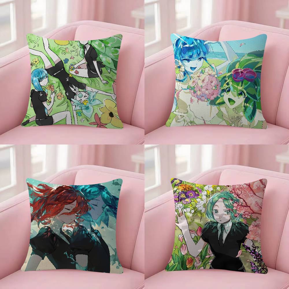 Home Landing Textiles - アニメ「ラント・オブ・ザ・ラストラス」枕カバー ファッションスクエア枕カバー 寝室 ソファ ルーム インテリア