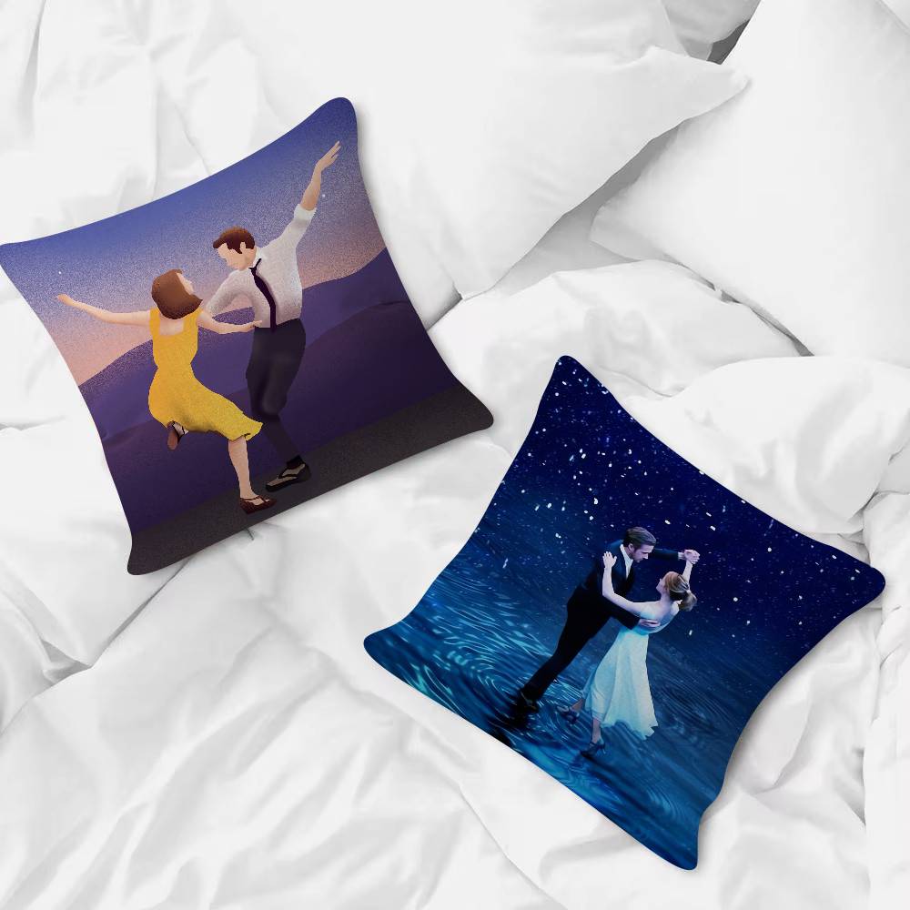 映画ラ・ラ・ランド漫画シリーズ正方形枕カバーソフトウエストソ - Home Landing Textiles のレビューと価格
