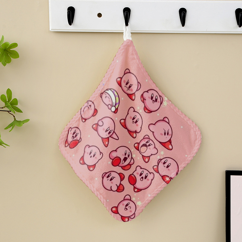 カービィのハンドタオル キッチン バスルーム 日用品 かわい - Home Textiles Towel のレビューと価格
