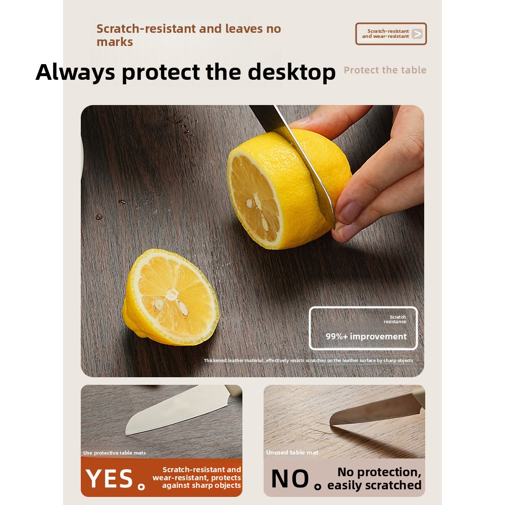 フェイクウッドグレインレザーテーブルカバー 防水 防油 洗濯 - Home Textiles Today News のレビューと価格