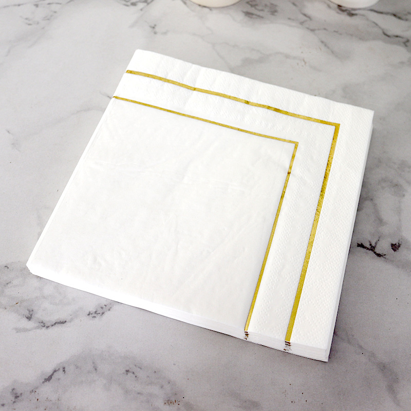 テーブルペーパーナプキンエレガントなティッシュ美しい装飾ヴィ - Home Textiles Towel のレビューと価格
