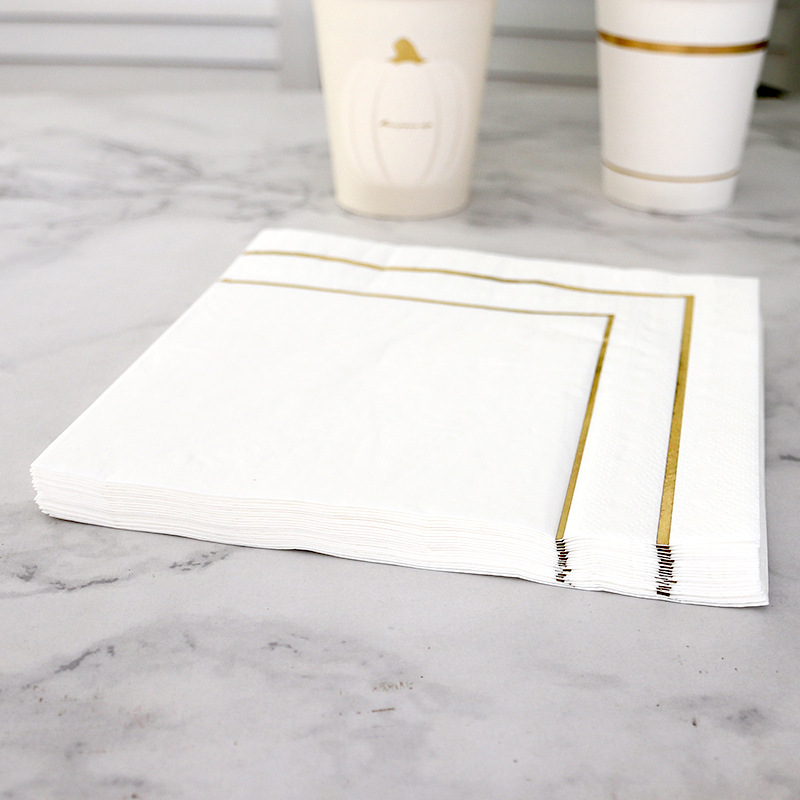 テーブルペーパーナプキンエレガントなティッシュ美しい装飾ヴィ - Home Textiles Towel のレビューと価格