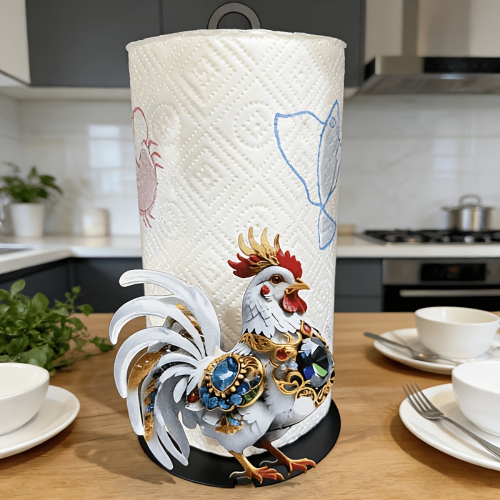 自立型雄鶏ティッシュホルダーオーナメント面白いティッシュスタ - Home Textiles Towel のレビューと価格