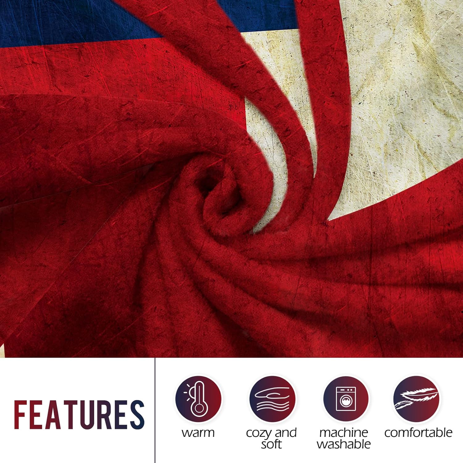 Levens テキサス州旗スローブランケット 女性、女の子、 - Home Textiles & Furnishings のレビューと価格