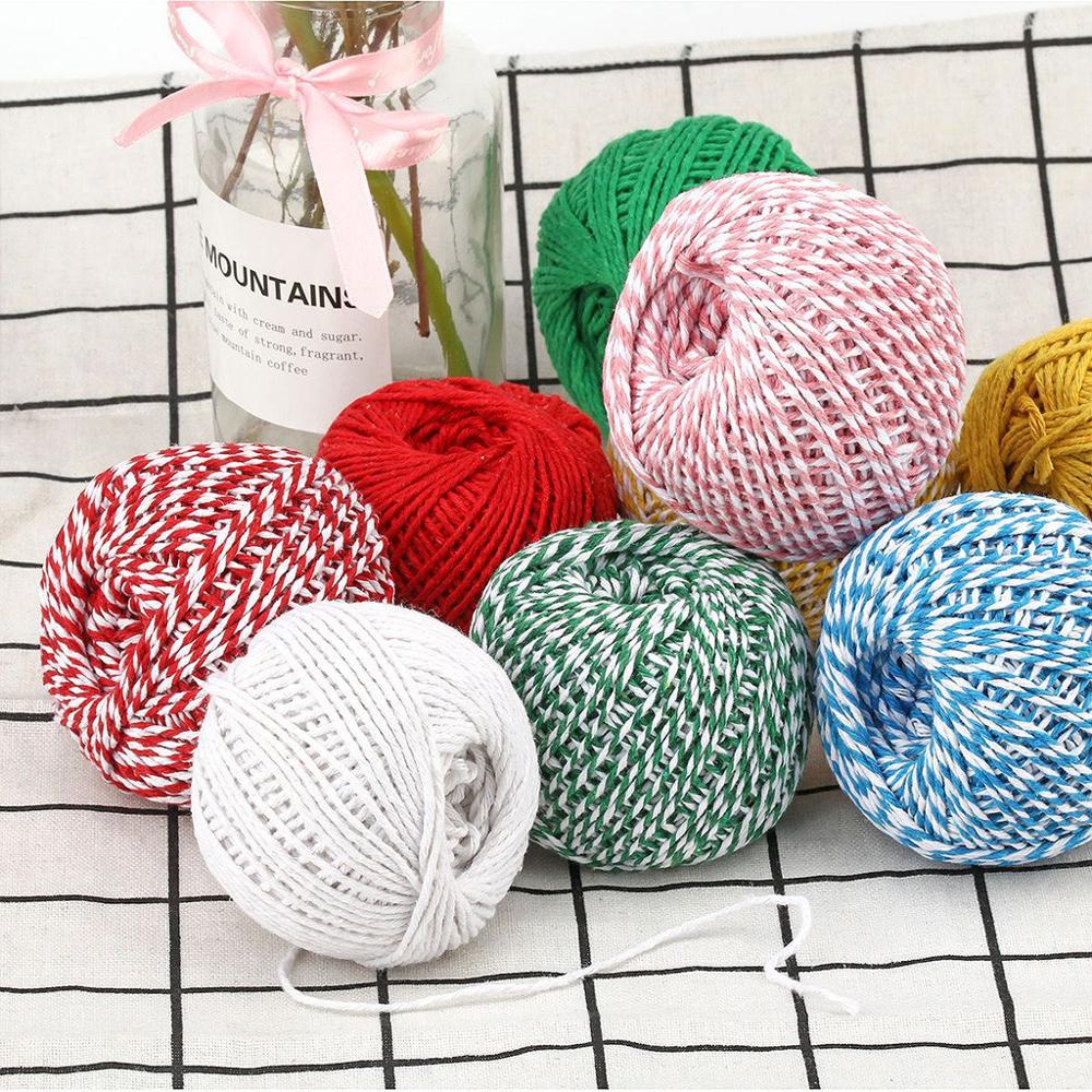 手作りの2色の綿二色パン屋ロープ,素朴な国の手工芸品のアクセ - Home Textiles Com のレビューと価格