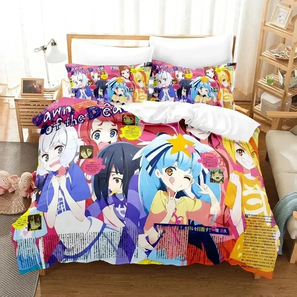アニメゾンビランドサガ寝具セット 3D プリント寝室に適した - Home Landing Textiles のレビューと価格