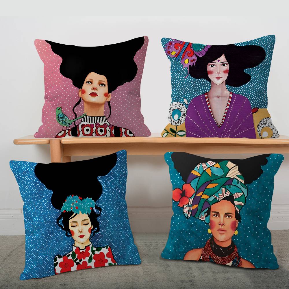 抽象的な花ガールフェアラッキードラゴン枕カバーソファクッショ - Home Textiles Fair のレビューと価格