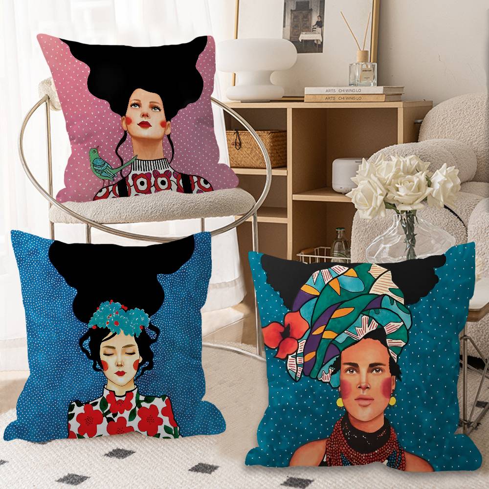 抽象的な花ガールフェアラッキードラゴン枕カバーソファクッショ - Home Textiles Fair のレビューと価格
