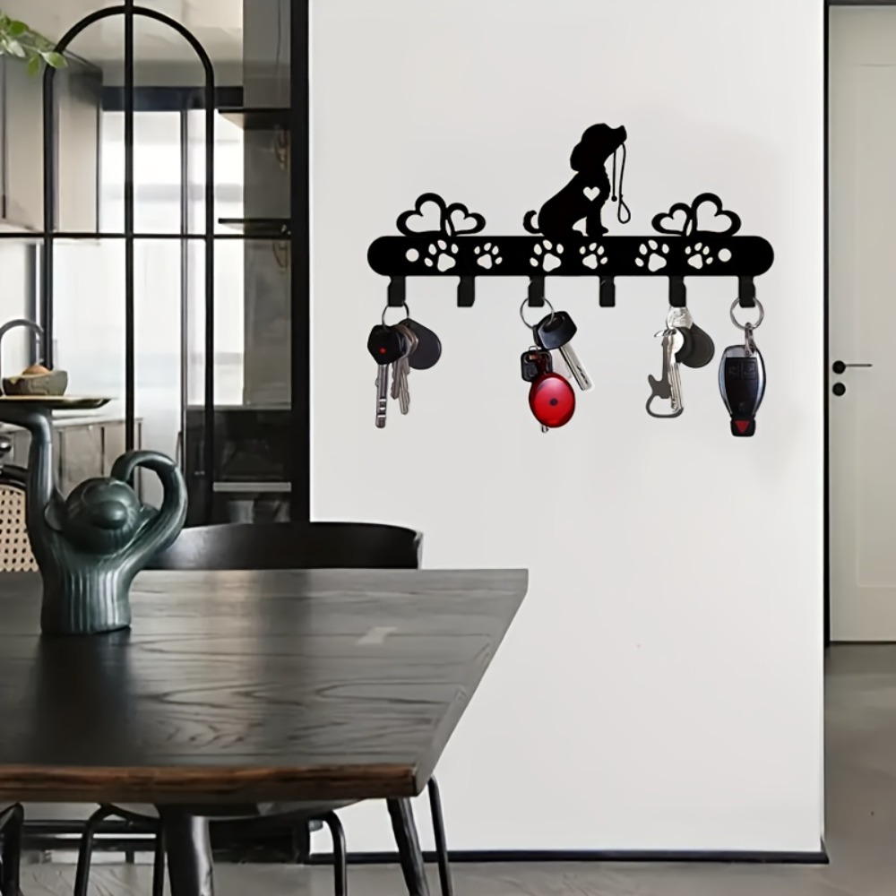 CIFBUY 犬型メタルウォールフックキーホルダーオーガナイ - Home Textiles Towel のレビューと価格