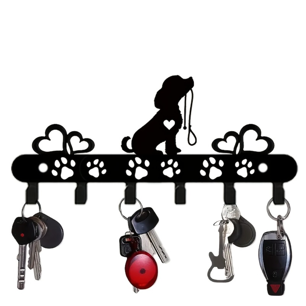CIFBUY 犬型メタルウォールフックキーホルダーオーガナイ - Home Textiles Towel のレビューと価格