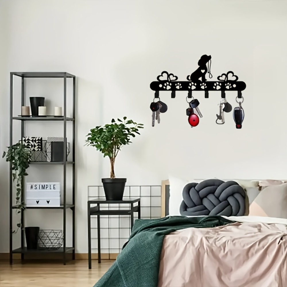 CIFBUY 犬型メタルウォールフックキーホルダーオーガナイ - Home Textiles Towel のレビューと価格